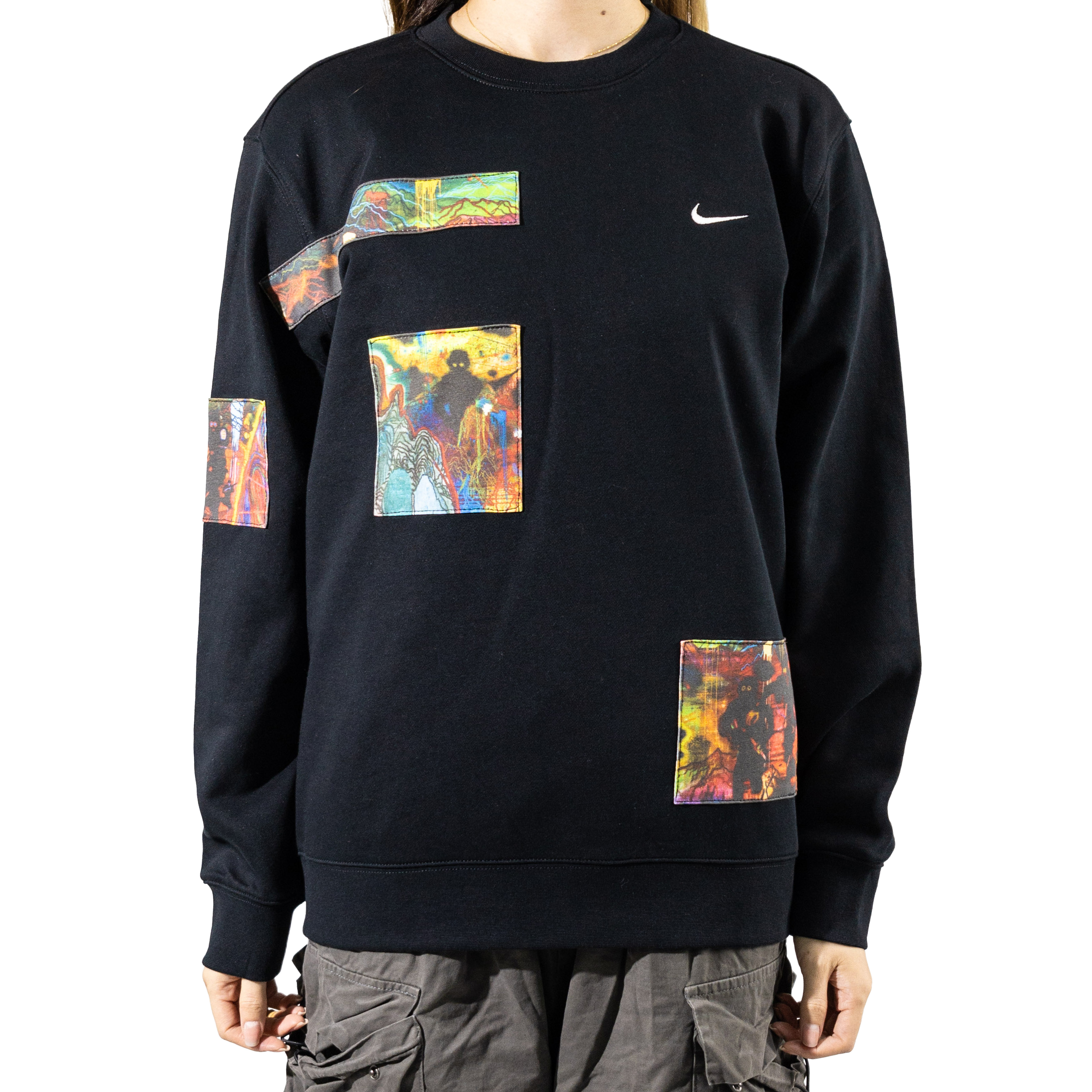 [Custom Apparel] Nike Fantasy Graphic Print Streetwear Hoodie Unisex Black 623459-010(Group-223-Messy) 圖 4