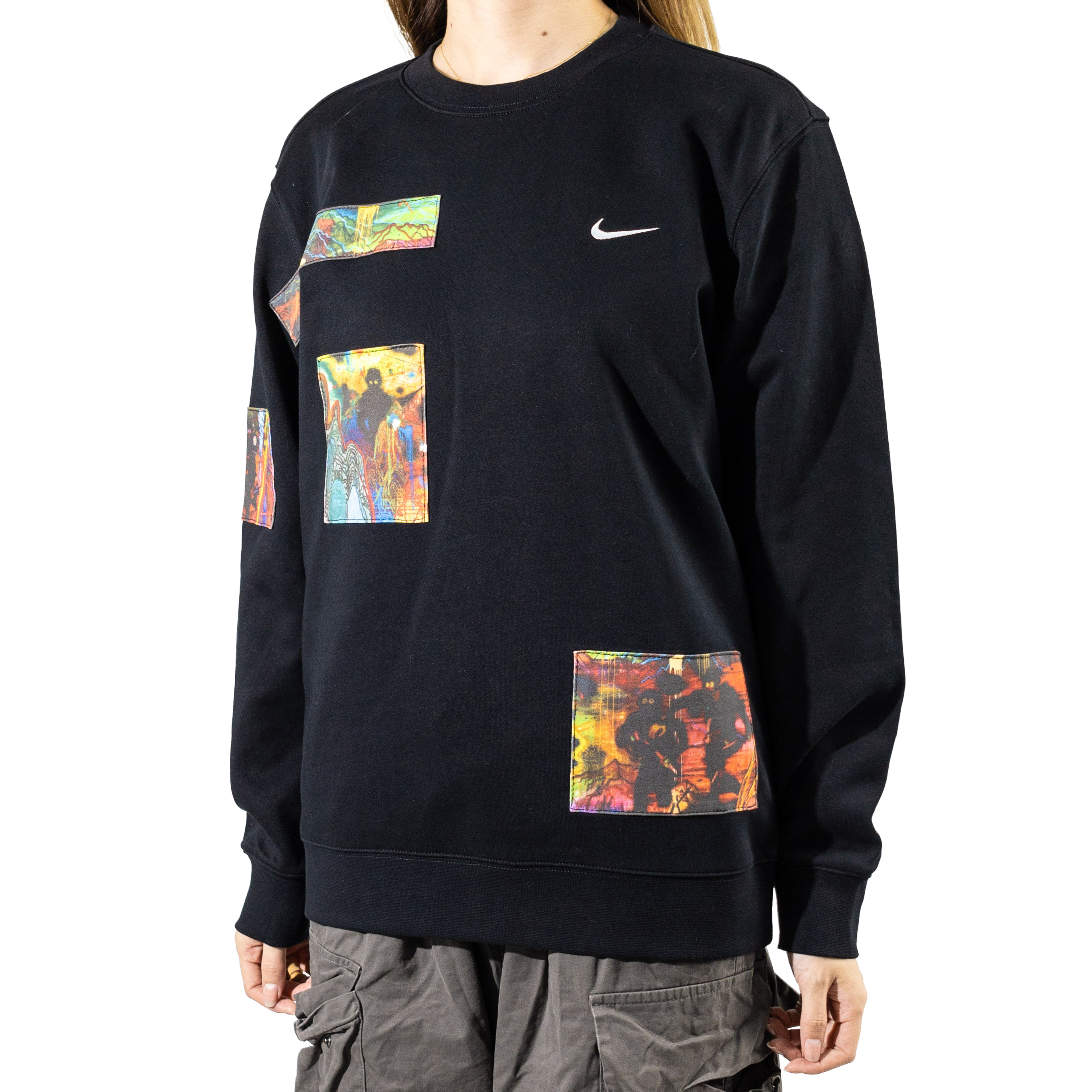 [Custom Apparel] Nike Fantasy Graphic Print Streetwear Hoodie Unisex Black 623459-010(Group-223-Messy) 圖 5