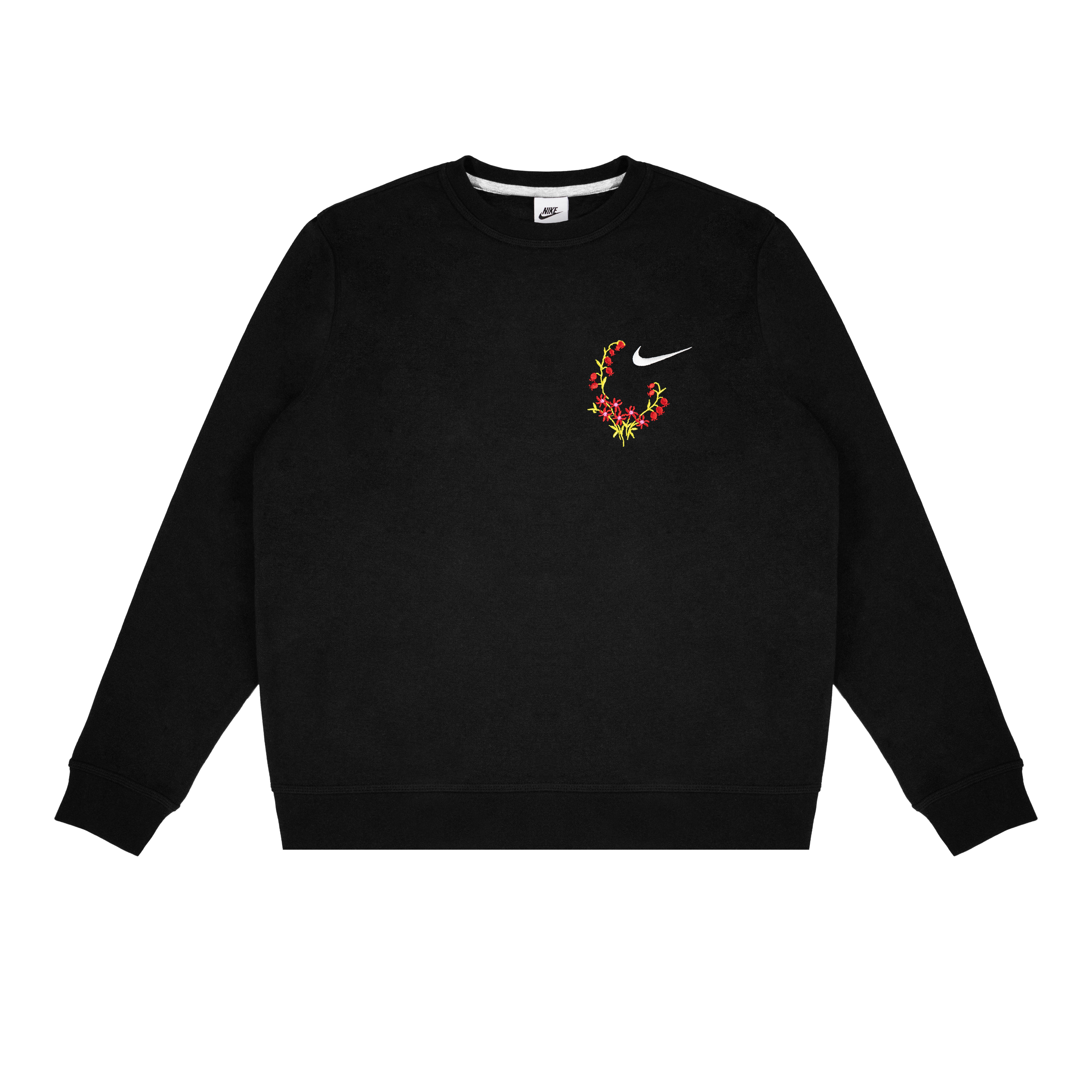 [Custom Apparel] Nike Fantasy Hand-Embroidered Black Crewneck Sweatshirt Unisex 623459-010(Group-223-Bell-Flower) 圖 3