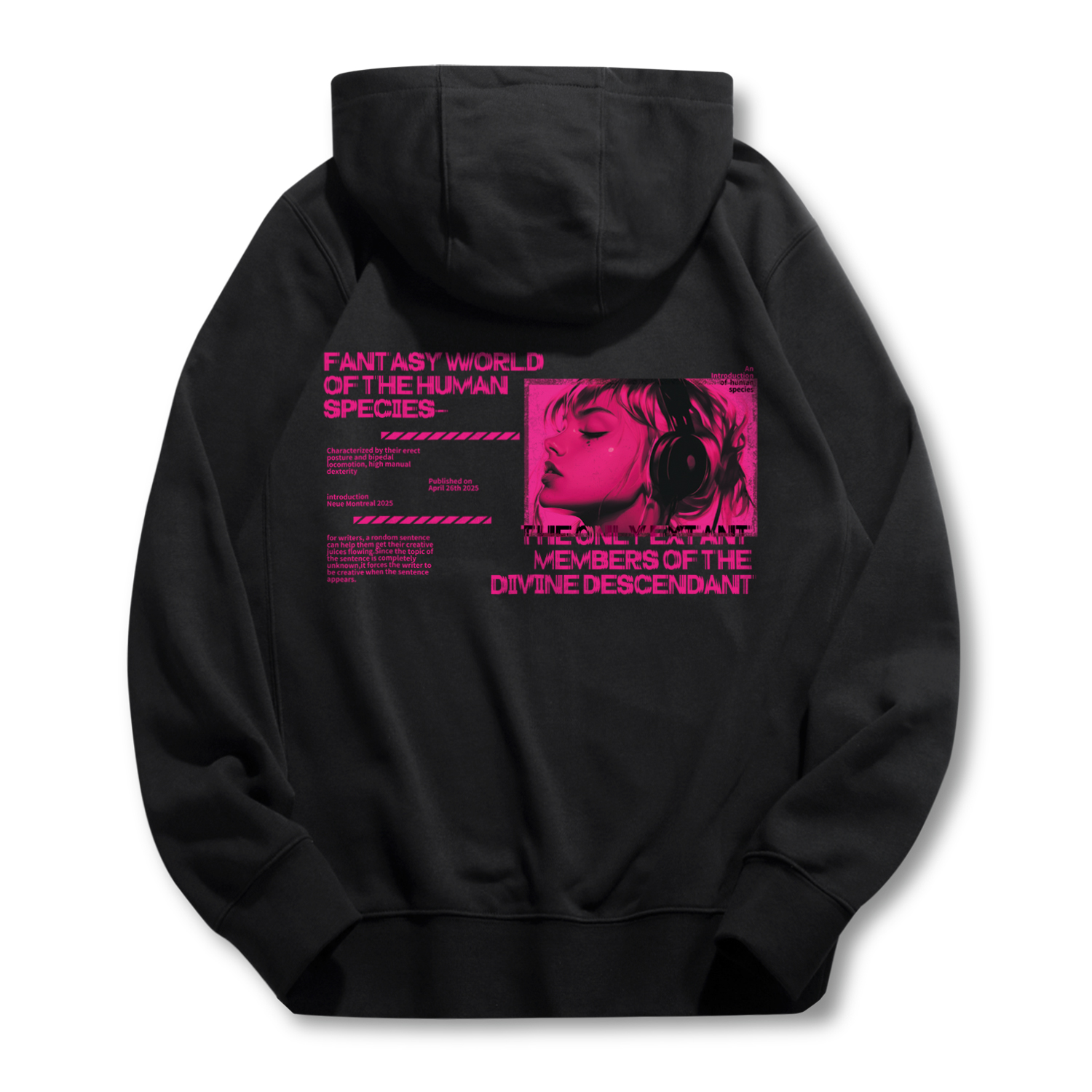 [Custom Apparel] Nike Pink Temptation Logo Embroidered Black Hoodie Jacket Unisex BV2649-010(GROUPT-PINK-TEMPTATION-A)