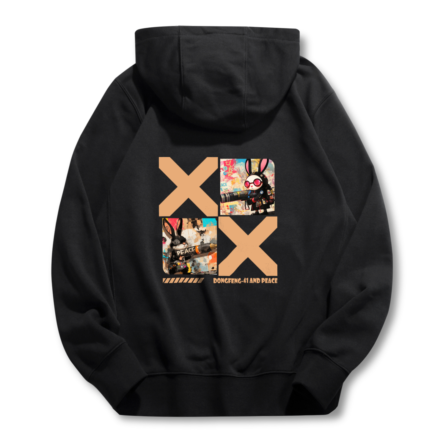 [Custom Apparel] Nike Rabbit's Counterattack Basic Zip Hoodie Black Unisex BV2649-010(GROUPT-RABBIT-COUNTER-ATTACK-A)