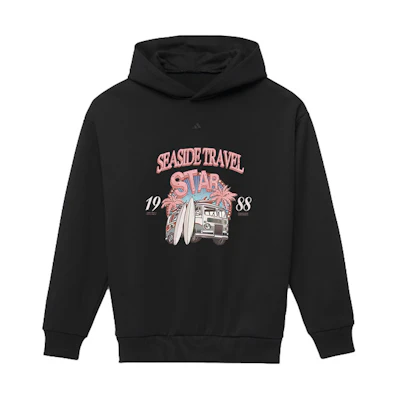 【Custom Apparel】adidas BNK 1988 Graffiti Black Hoodie with Logo Print Design IN4243(Group40-1988