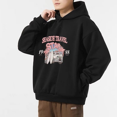 【Pakaian Custom】adidas BNK 1988 Hoodie Hitam Grafiti dengan Desain Logo Print IN4243(Group40-1988 Purchase 【Pakaian Custom】adidas BNK 1988 Hoodie Hitam Grafiti dengan Desain Logo Print IN4243(Group40-1988