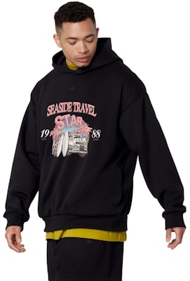 【Pakaian Custom】adidas BNK 1988 Hoodie Hitam Grafiti dengan Desain Logo Print IN4243(Group40-1988 Sizing 【Pakaian Custom】adidas BNK 1988 Hoodie Hitam Grafiti dengan Desain Logo Print IN4243(Group40-1988