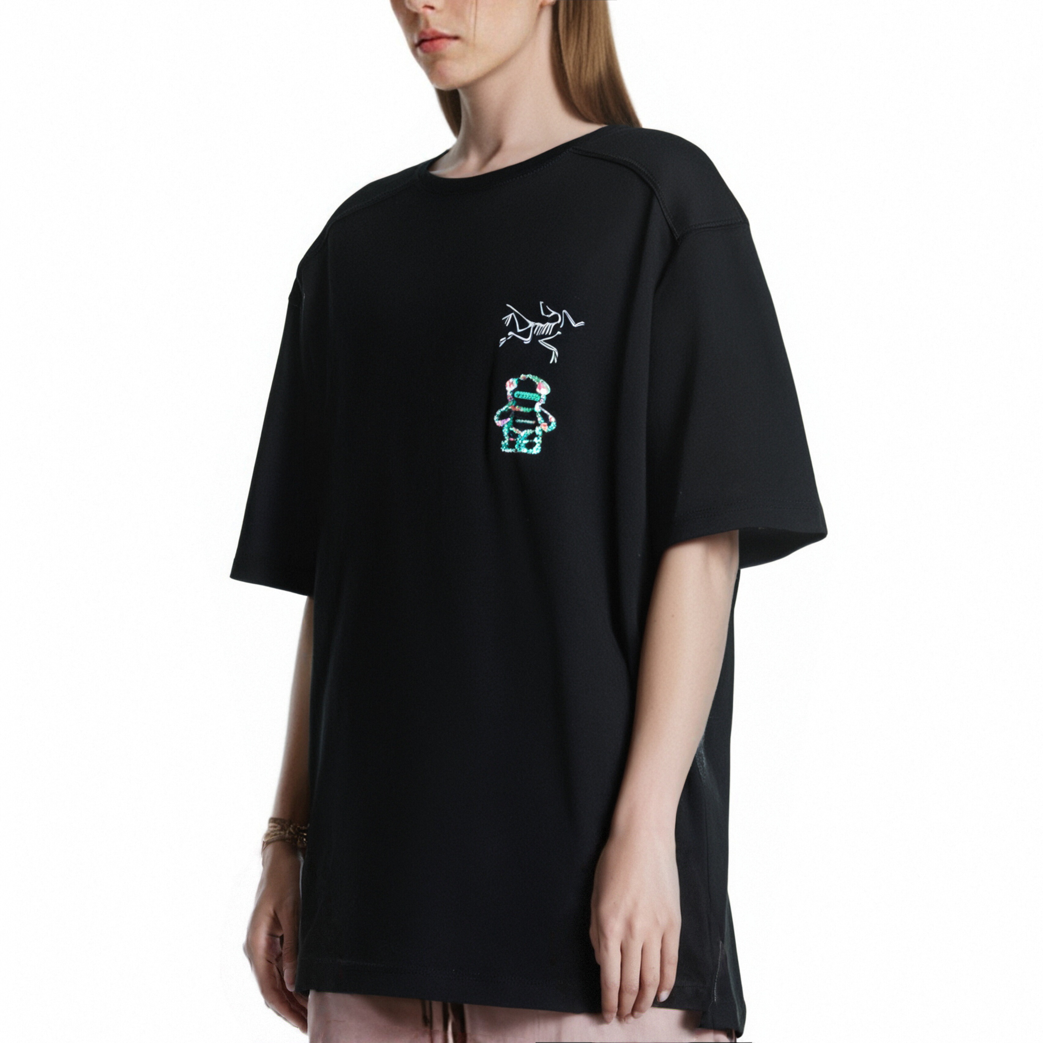 Purchase 【定制服饰】始祖鸟熊与绿色艺术风格男女通用印花T恤 X000009533(Group1046-）