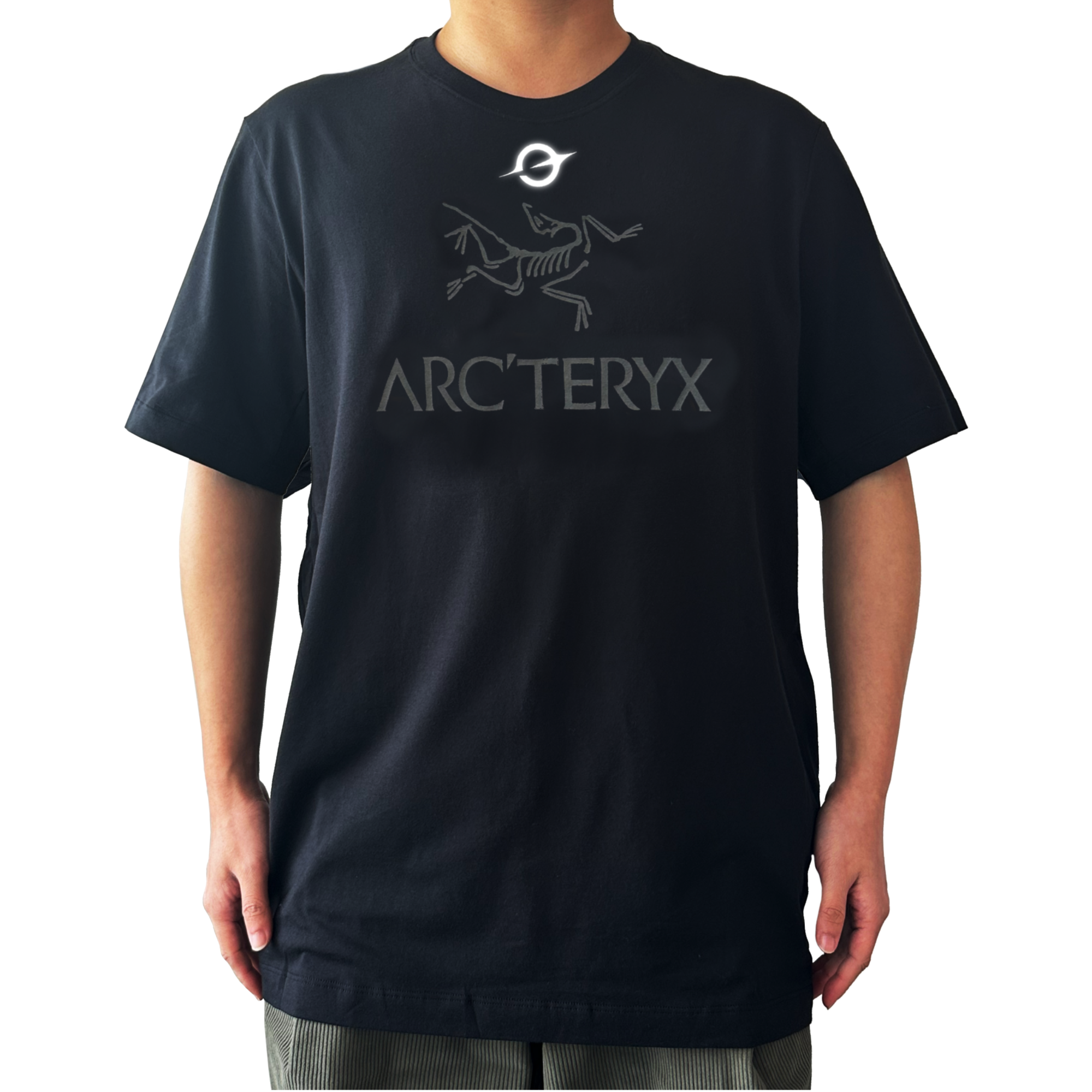 Cheap 【Custom Apparel】Arcteryx Black Hole Reflective Logo Embroidered Unisex Black T-Shirt X000007991(Group179