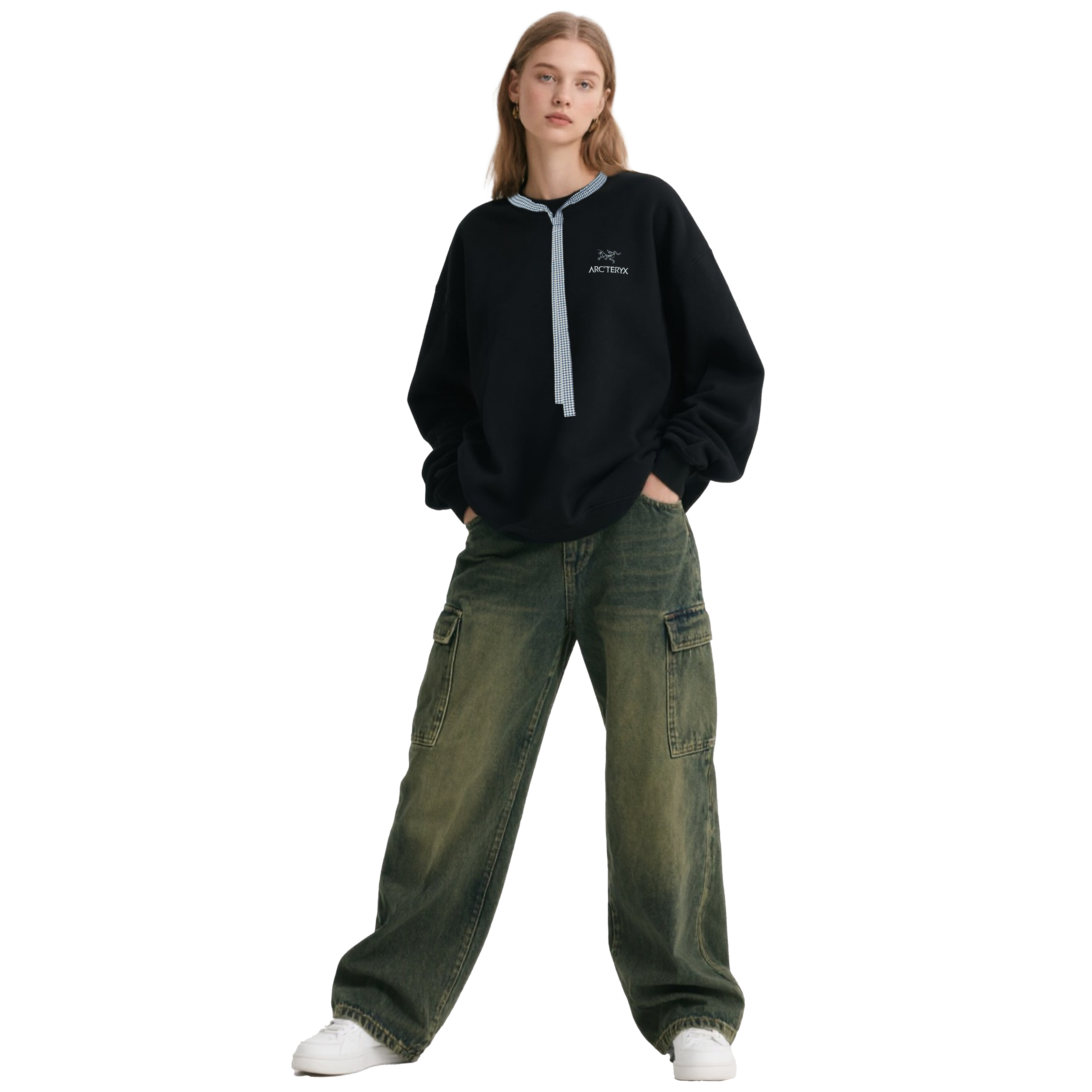 Cheap 【Custom Apparel】Arcteryx Emblem Series Local Star Unisex Black Crewneck Sweatshirt X000005800(Group1125