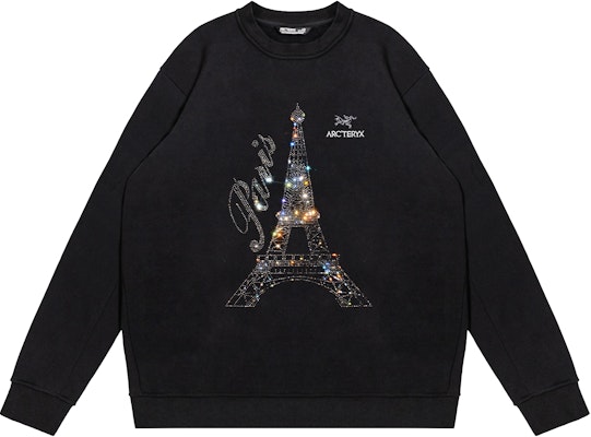 【Custom Apparel】Arcteryx Fantasy Handcrafted Rhinestone Sweatshirt Unisex Black X000005800(Group223-483 Order 【Custom Apparel】Arcteryx Fantasy Handcrafted Rhinestone Sweatshirt Unisex Black X000005800(Group223-483