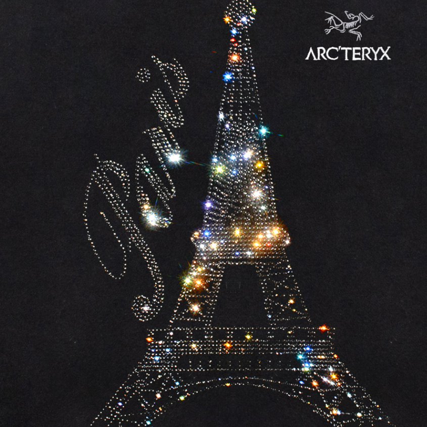 Shop 【Custom Apparel】Arcteryx Fantasy Handcrafted Rhinestone Sweatshirt Unisex Black X000005800(Group223-483