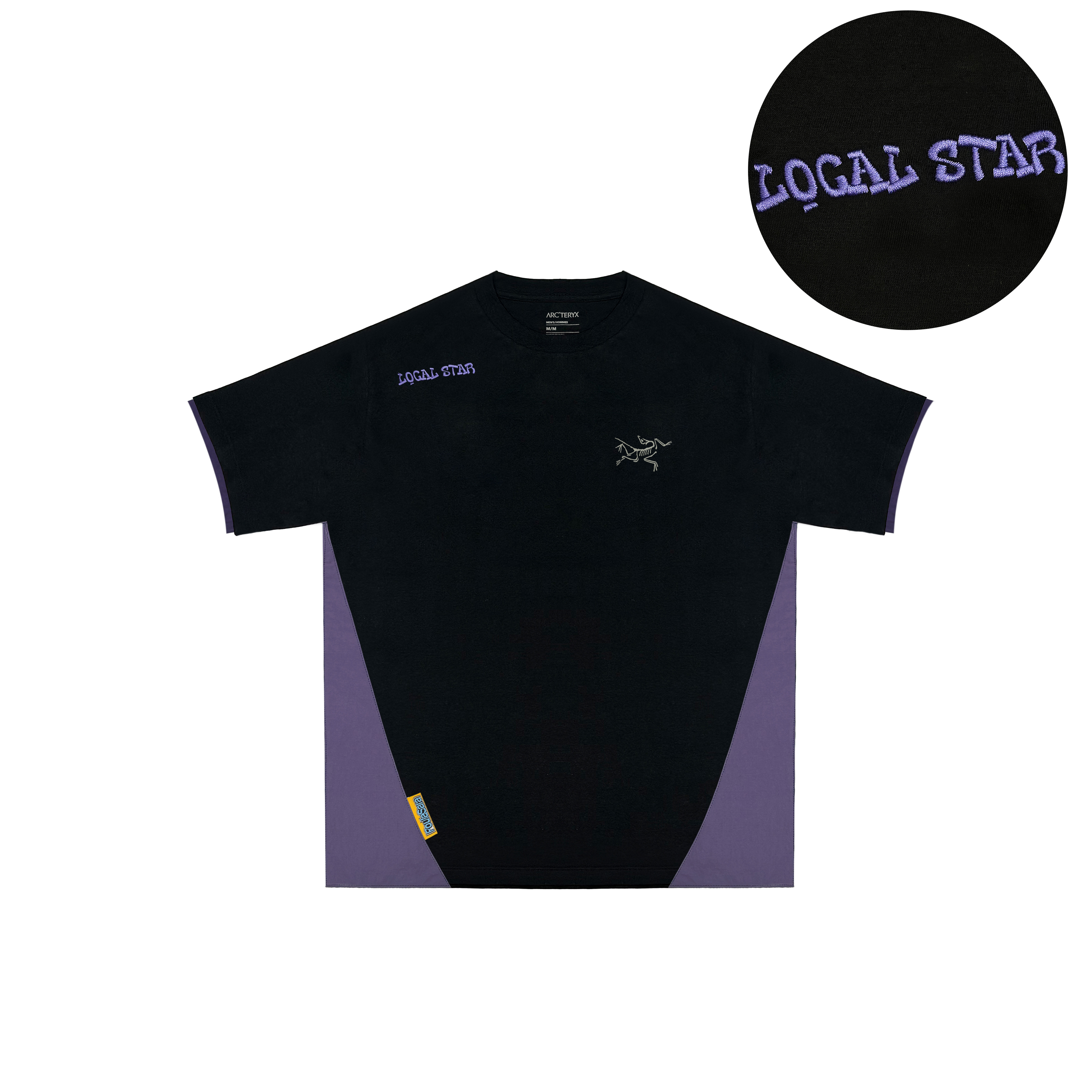 【Custom Apparel】Arcteryx KRAGG Local Star Colorblock Casual Black T-Shirt Men X000009533(Group1125