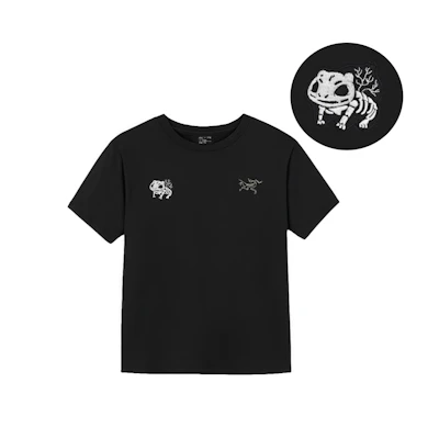【Custom Apparel】Arcteryx KRAGG Logo Skeleton Dinosaur Embroidered Unisex T-Shirt X000009533(Team1390-)
