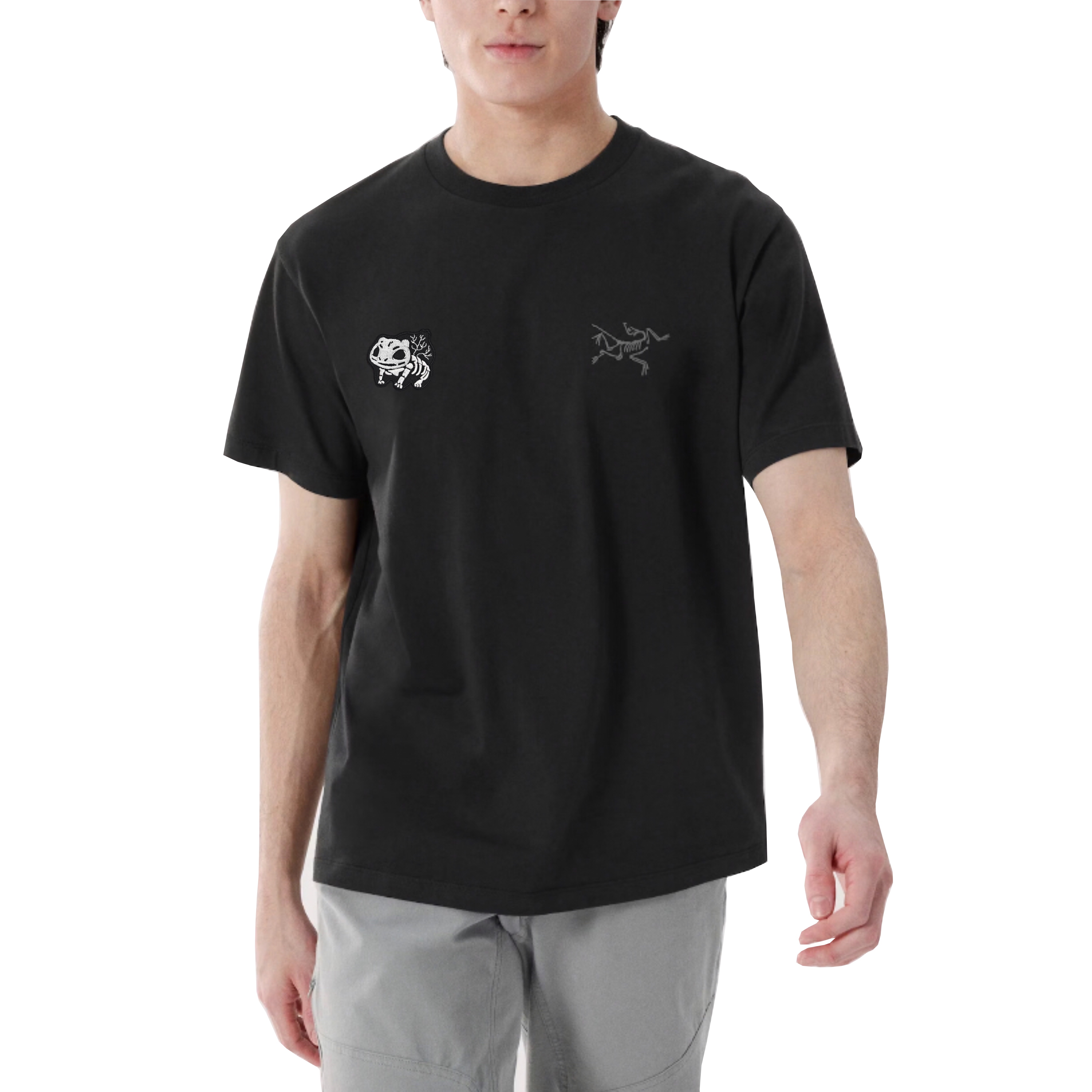 【Custom Apparel】Arcteryx KRAGG Logo Skeleton Dinosaur Embroidered Unisex T-Shirt X000009533（Team1390-） 圖 4