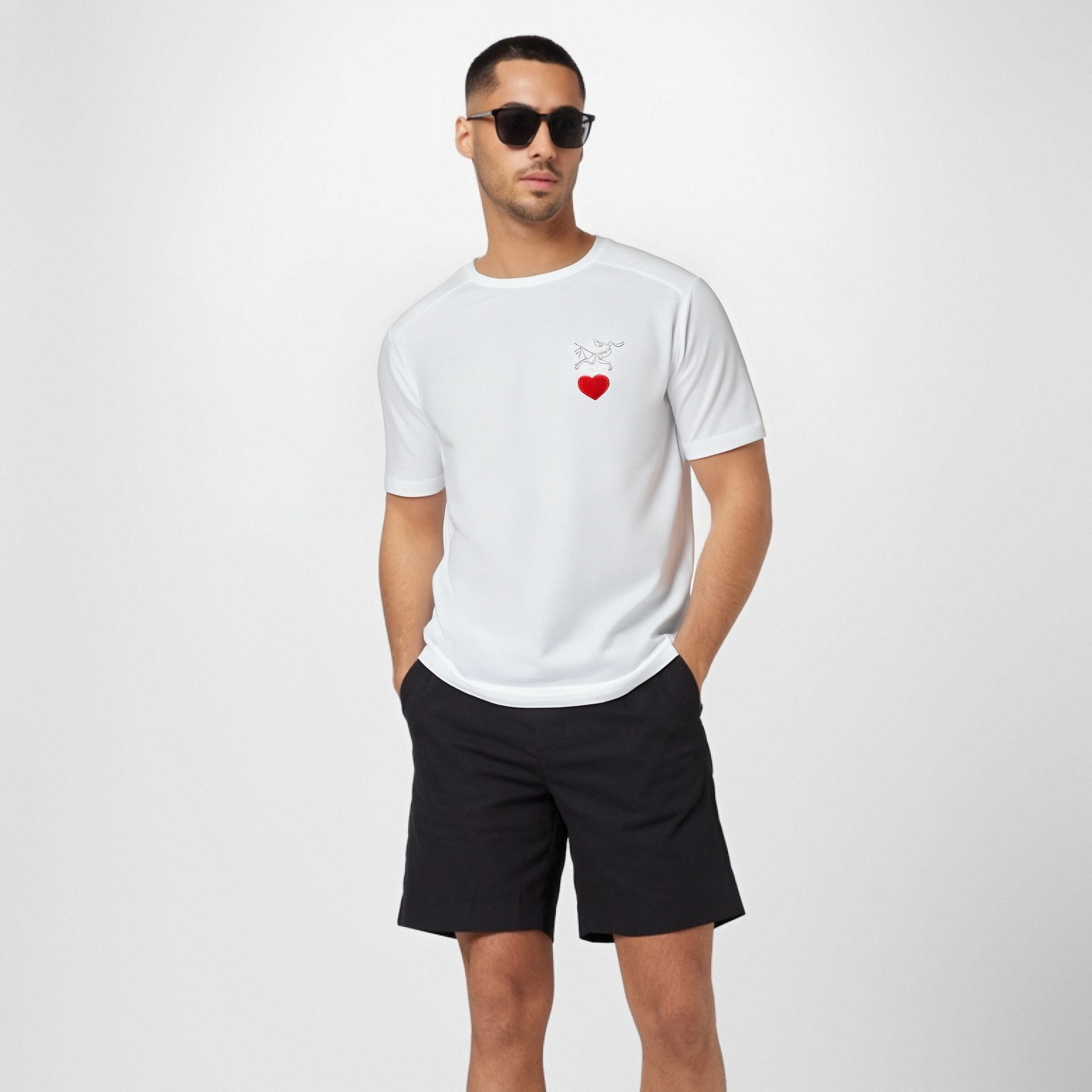 【Custom】Arcteryx KRAGG Starry Love Heart Logo Embroidered Unisex T-Shirt. X000009533(Group1300-） 圖 11