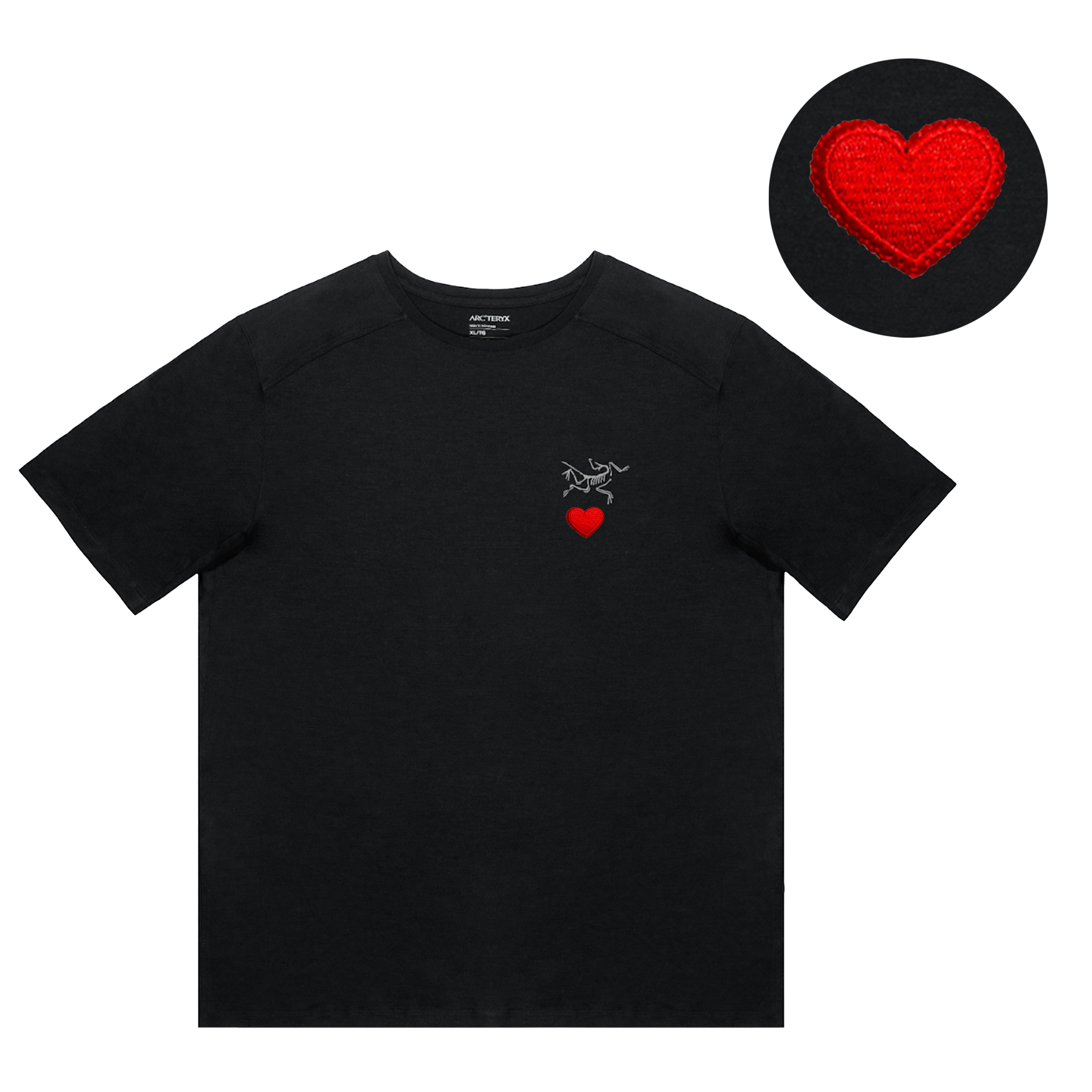 【Custom】Arcteryx KRAGG Starry Love Heart Logo Embroidered Unisex T-Shirt. X000009533(Group1300-） 圖 2