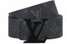 Order 【定制雕刻】路易威登LV黑色男士4cm光滑扣皮带Monogram印花款 M0449