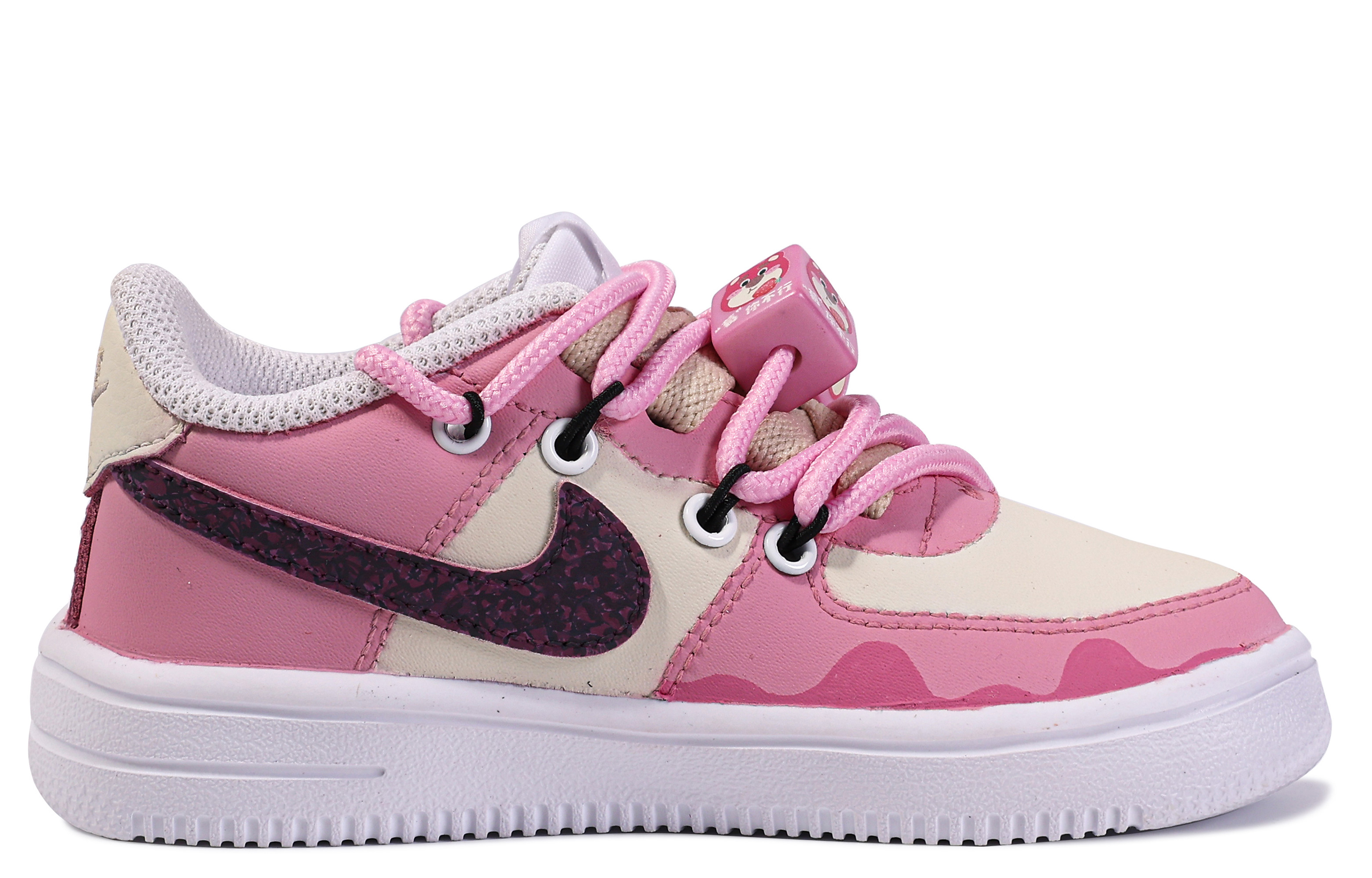 [Custom Shoes] (PS) Nike Air Force 1 Low 'Da Vinci Custom - Pink White' 圖 3