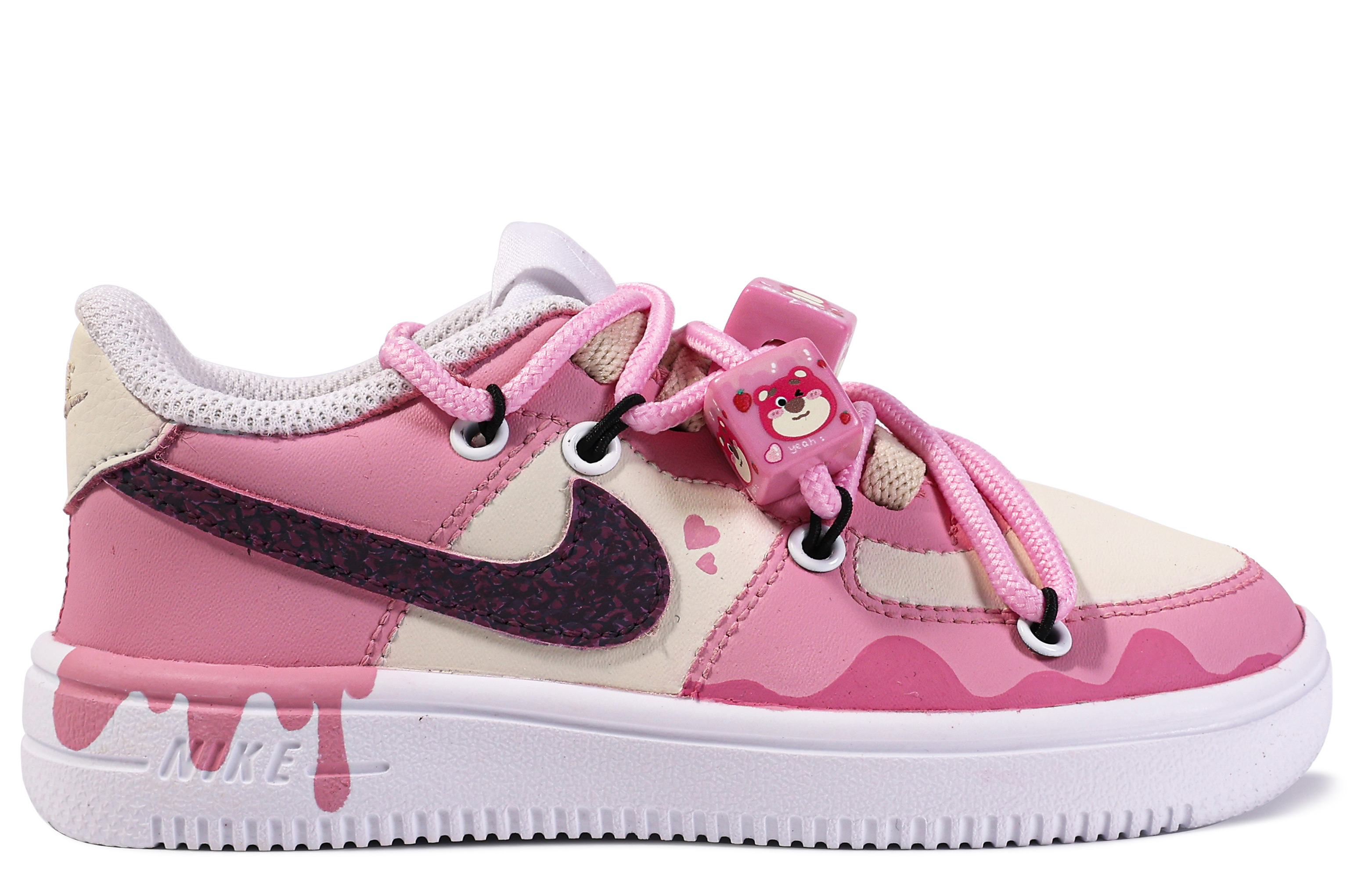 [Custom Shoes] (PS) Nike Air Force 1 Low 'Da Vinci Custom - Pink White' 圖 4