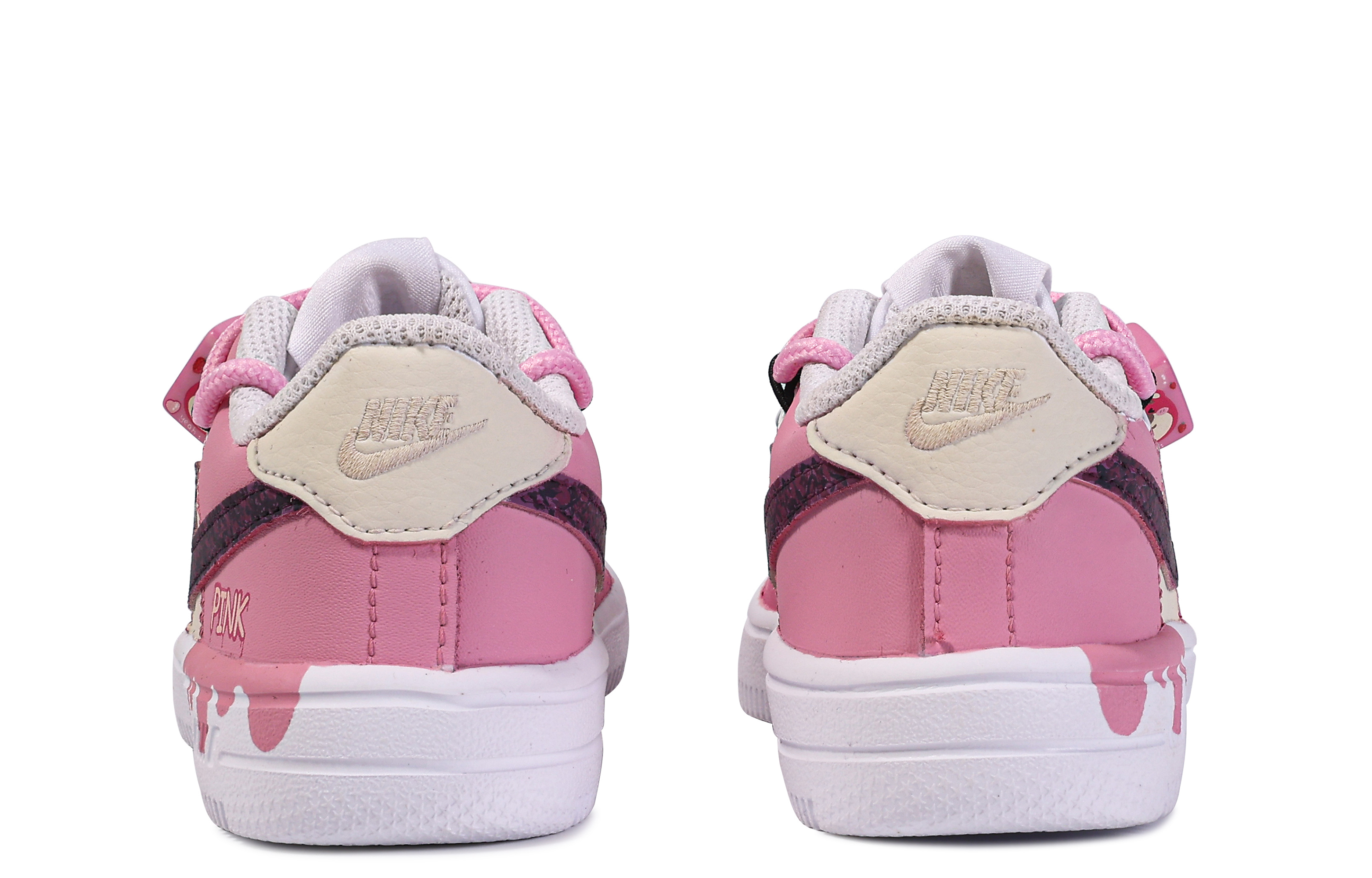 [Custom Shoes] (PS) Nike Air Force 1 Low 'Da Vinci Custom - Pink White' 圖 5