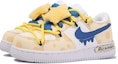 Shop 【定制球鞋】 Nike Air Force 1 Low LE 達芬奇定制 海星寶寶 海星 波點 可愛 防滑 低幫 板鞋 中童 黃藍