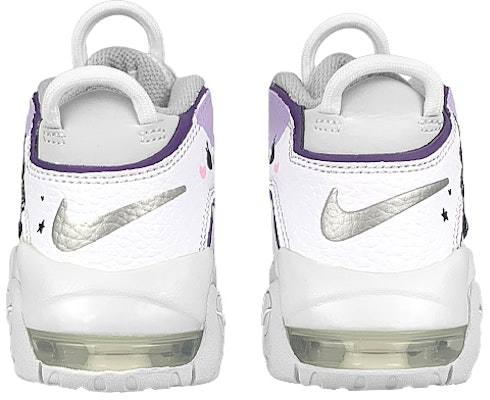 【定製球鞋】 Nike Air More Uptempo 禮盒 甜酷暗黑骷髏 高筒 復古籃球鞋 中童 白紫 Details for 【定製球鞋】 Nike Air More Uptempo 禮盒 甜酷暗黑骷髏 高筒 復古籃球鞋 中童 白紫