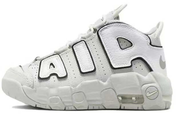【定製球鞋】 Nike Air More Uptempo 禮盒 甜酷暗黑骷髏 高筒 復古籃球鞋 中童 白紫 1