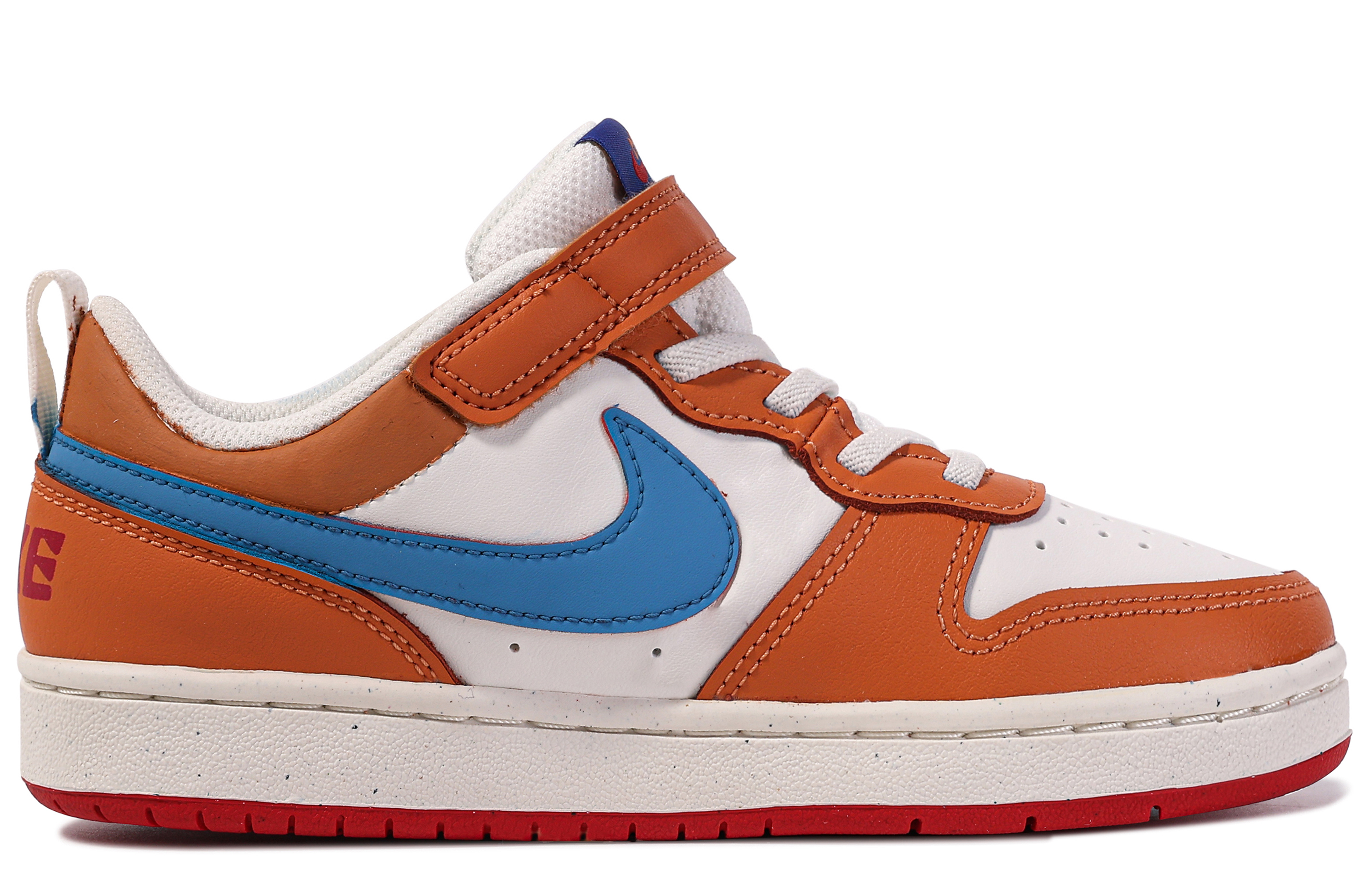 Order 【客製球鞋】Nike Court Borough 達文西客製 律動鴨鴨 可愛 童趣 舒適 防滑耐磨 低筒 板鞋 中童 橙藍