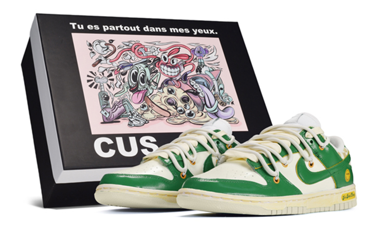 [Custom Shoes] (PS) Nike Dunk Low 'Children's Day Dark Green'