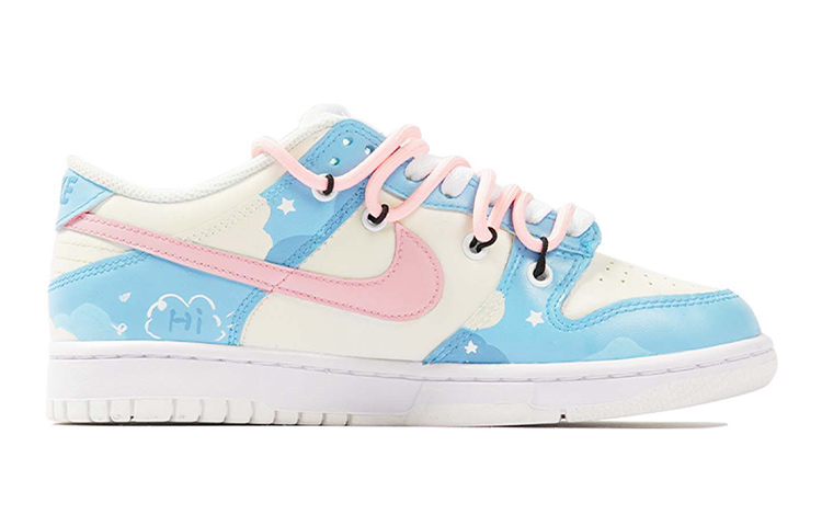Order 【定制球鞋】Nike Dunk Low 六一兒童節系列 小白鴨 手工縫紉珍珠 解構鞋帶 做舊效果 復古 休閒 低幫 板鞋 GS 馬卡龍色
