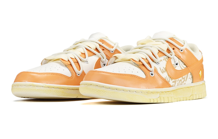 Lookbook (PS) 【定制鞋款】Nike Dunk Low '儿童节字母问号' DH9765-100(TeamE-女款字母橙黄)