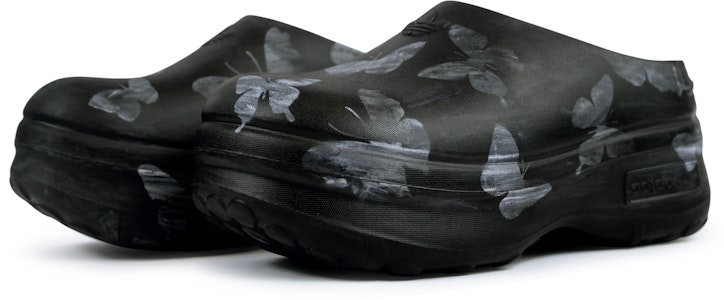 【訂製球鞋】 adidas originals AdiFOM Stan Smith Mule 蝴蝶 時尚百搭 抗磨損抗滑頭套拖鞋 女款 黑白 Shop 【訂製球鞋】 adidas originals AdiFOM Stan Smith Mule 蝴蝶 時尚百搭 抗磨損抗滑頭套拖鞋 女款 黑白