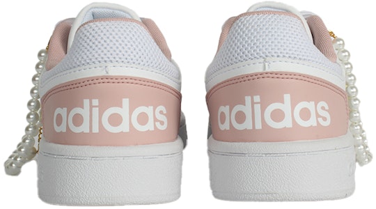 【客製化籃球鞋】adidas Hoops 2.0 珠光碧璽 嫵媚粉紅公主 防滑耐磨 低筒 板鞋 女款 粉白銀 Details for 【客製化籃球鞋】adidas Hoops 2.0 珠光碧璽 嫵媚粉紅公主 防滑耐磨 低筒 板鞋 女款 粉白銀