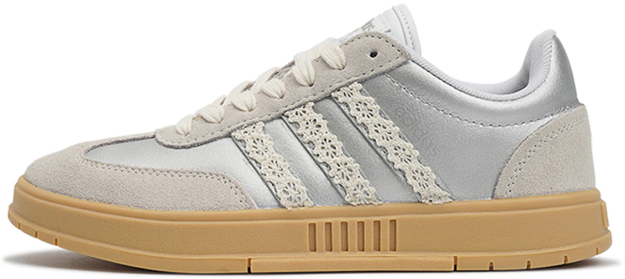 【定製球鞋】 adidas neo Gradas 莓刻 時之霜花 芭蕾風 耐磨 低筒 板鞋 女款 銀色 Buy 【定製球鞋】 adidas neo Gradas 莓刻 時之霜花 芭蕾風 耐磨 低筒 板鞋 女款 銀色