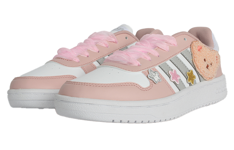 [Custom Shoes] (W) adidas neo Hoops 2.0 'Pink-White-Silver Wish Bear' 圖 4