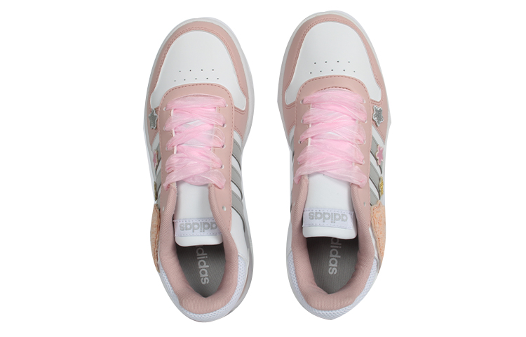 [Custom Shoes] (W) adidas neo Hoops 2.0 'Pink-White-Silver Wish Bear' 圖 5