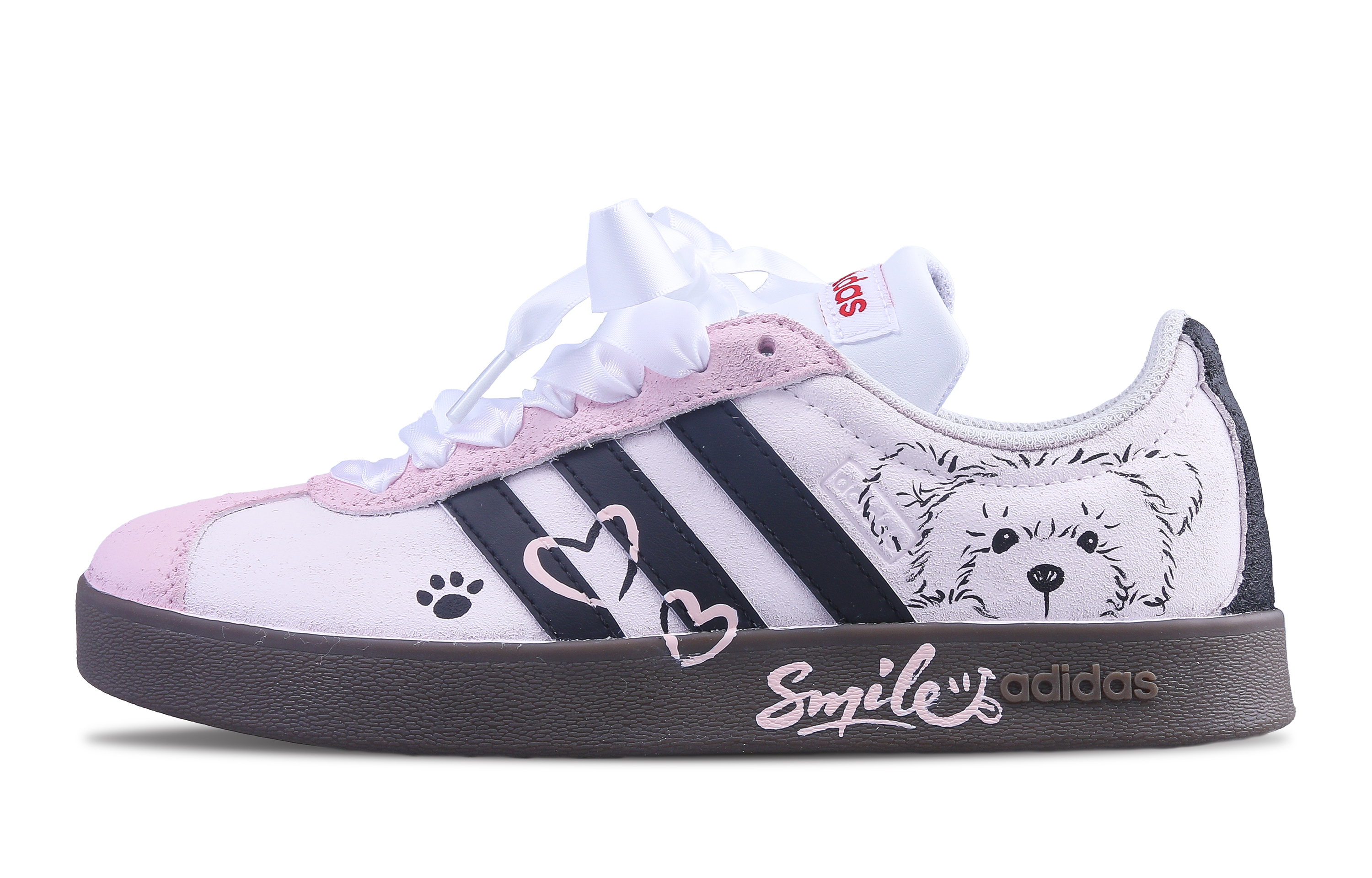 [Custom Shoes] (W) adidas Neo VL Court 'Pink Sweetheart Bear'