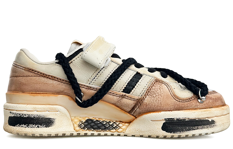 Order 【訂製球鞋】 adidas originals FORUM 84 靜謐深秋 老化 解構 防滑耐磨 低筒 板鞋 女款 黑棕