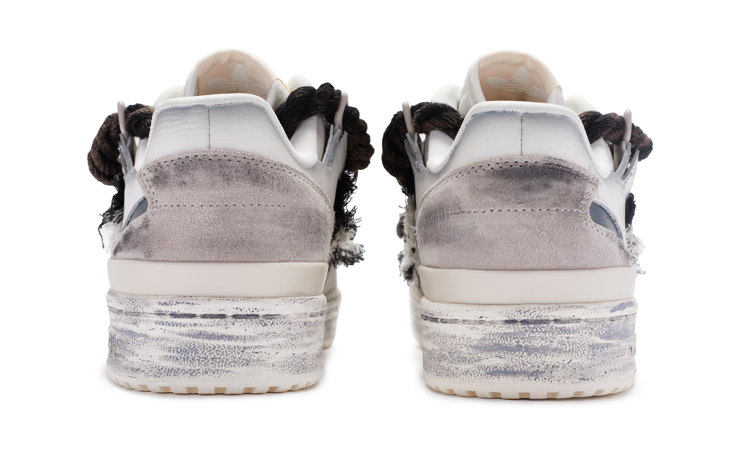 [Custom Shoes] (W) adidas Originals Forum Low 'Post-Apocalyptic Hand-Painted Cream & Black' 圖 5