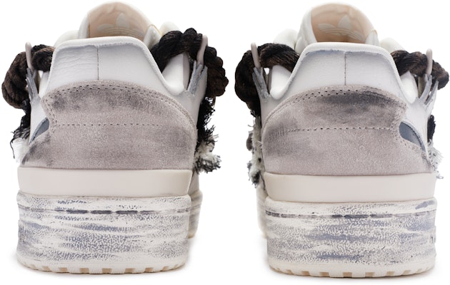 【定制球鞋】adidas originals FORUM 皮革 做舊廢土風 末日使者 手繪噴繪 防滑耐磨 低幫 板鞋 女款 米白黑 Purchase 【定制球鞋】adidas originals FORUM 皮革 做舊廢土風 末日使者 手繪噴繪 防滑耐磨 低幫 板鞋 女款 米白黑
