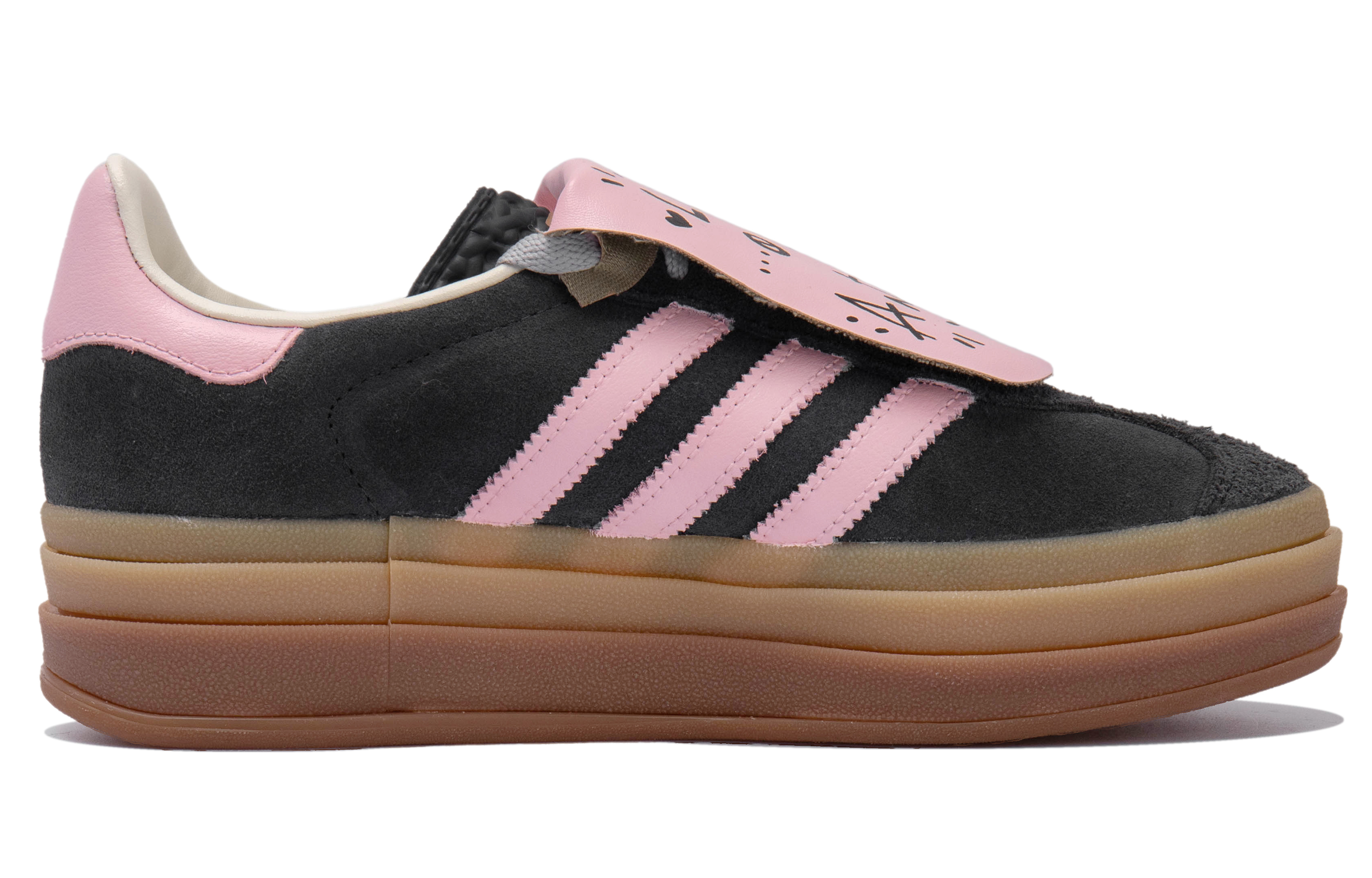 Lookbook (W) [Sepatu Custom] adidas Originals Gazelle 'Hitam Permen Valentine' IE0428(Team拾玖-黑粉糖果S-BOX)