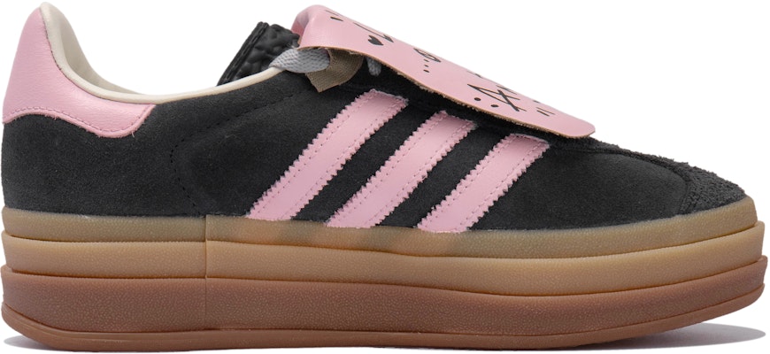 【訂製球鞋】adidas originals Gazelle OKHR 黑粉糖果 翻蓋塗鴉 復古時尚 粉墨 情人節 低筒 板鞋 女款 黑粉棕 Lookbook 【訂製球鞋】adidas originals Gazelle OKHR 黑粉糖果 翻蓋塗鴉 復古時尚 粉墨 情人節 低筒 板鞋 女款 黑粉棕