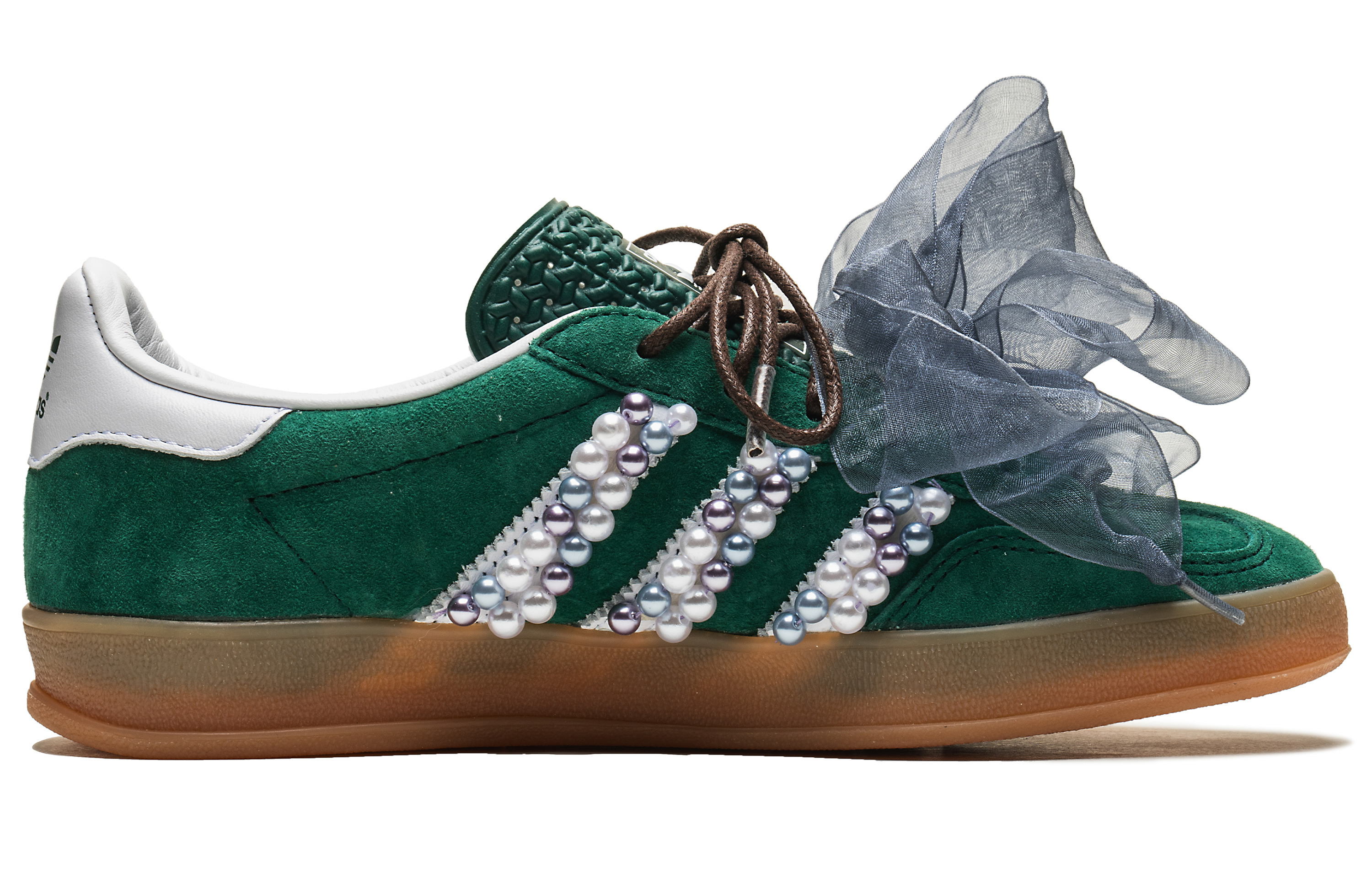 Lookbook (W) アディダス オリジナルス ガゼル インドア "緑真珠"(カスタム) IG1596(TeamB-碧波珠影)