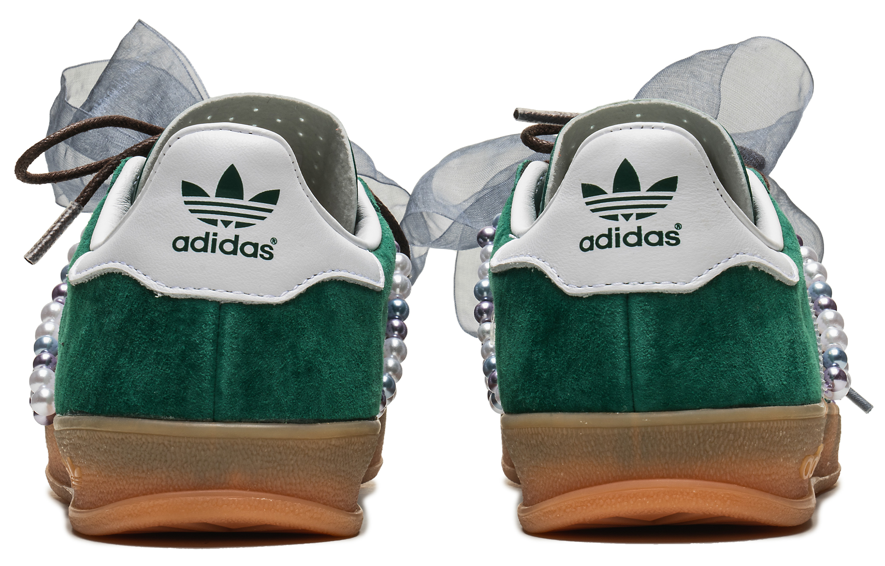 Details for (W) アディダス オリジナルス ガゼル インドア "緑真珠"(カスタム) IG1596(TeamB-碧波珠影)