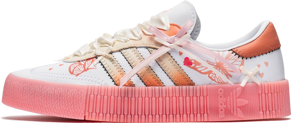 【訂製球鞋】adidas originals Samba 野鶴製造 清新簡約 芭蕾風 蝴蝶 低筒 板鞋 女款 粉色 Buy 【訂製球鞋】adidas originals Samba 野鶴製造 清新簡約 芭蕾風 蝴蝶 低筒 板鞋 女款 粉色