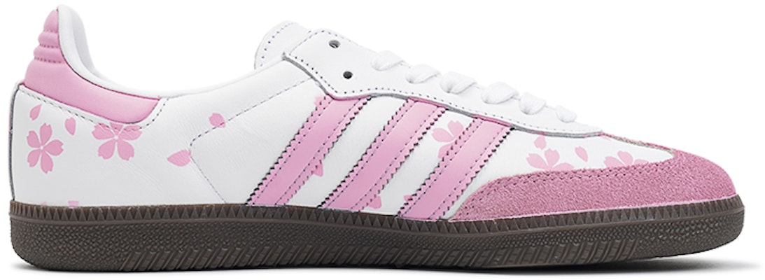【客製化球鞋】 adidas originals Samba 莓刻 櫻粉 清新少女 櫻花 防滑耐磨 低筒 滑板鞋 女款 粉白 Lookbook 【客製化球鞋】 adidas originals Samba 莓刻 櫻粉 清新少女 櫻花 防滑耐磨 低筒 滑板鞋 女款 粉白