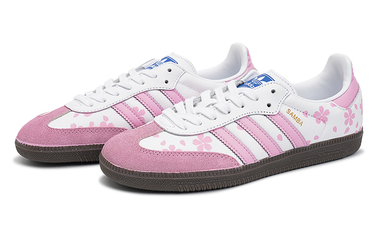 Shop (W) [Kasut Khusus] adidas Originals Samba 'Merah Jambu Putih Bunga Sakura' IG1024(TeamI-女款樱粉K粉白3A24)