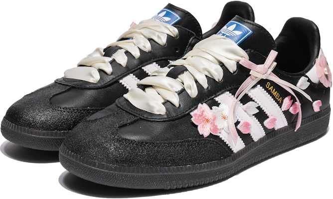 (W) 아디다스 오리지널 삼바 '밤벚꽃 블랙 핑크' (커스텀 슈즈) B75807(TeamB-女款夜樱秘境) Shop (W) 아디다스 오리지널 삼바 '밤벚꽃 블랙 핑크' (커스텀 슈즈) B75807(TeamB-女款夜樱秘境)