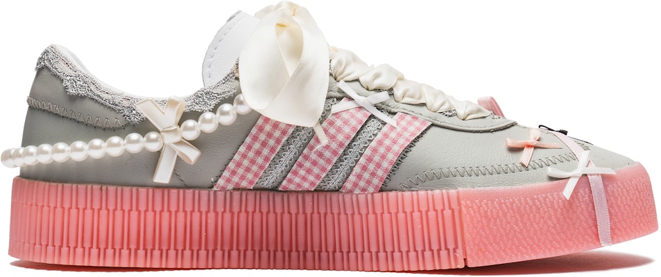 【訂製運動鞋】adidas originals Samba 野鶴製造 520特別系列 清新簡約 芭蕾風 珍珠細語 低筒 板鞋 女式 粉 Lookbook 【訂製運動鞋】adidas originals Samba 野鶴製造 520特別系列 清新簡約 芭蕾風 珍珠細語 低筒 板鞋 女式 粉