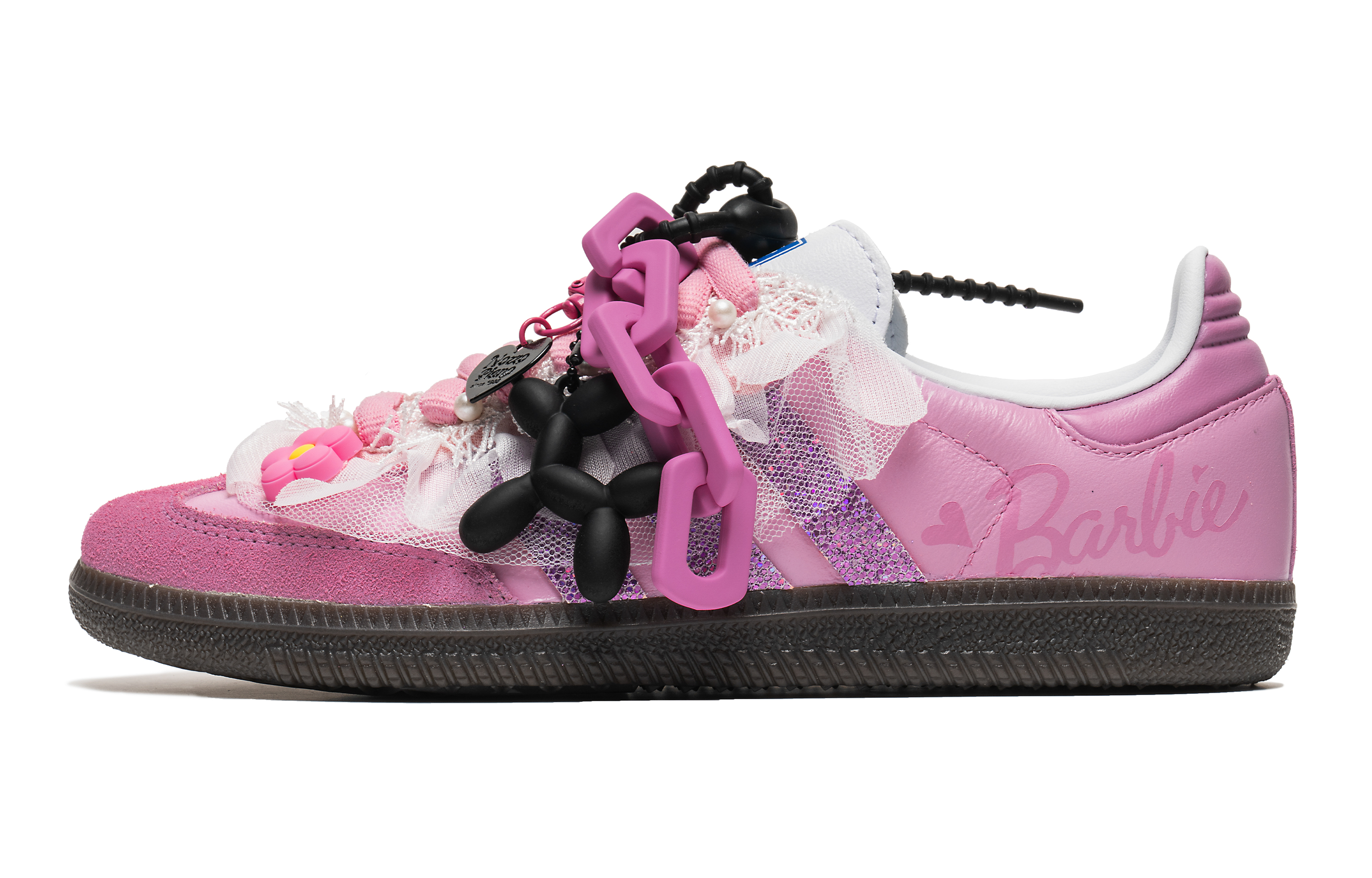 Buy (W) Zapatillas adidas Originals Samba 'Rosa Negro Barbie Cordón' IG1024(TeamB-女款芭比蕾丝)