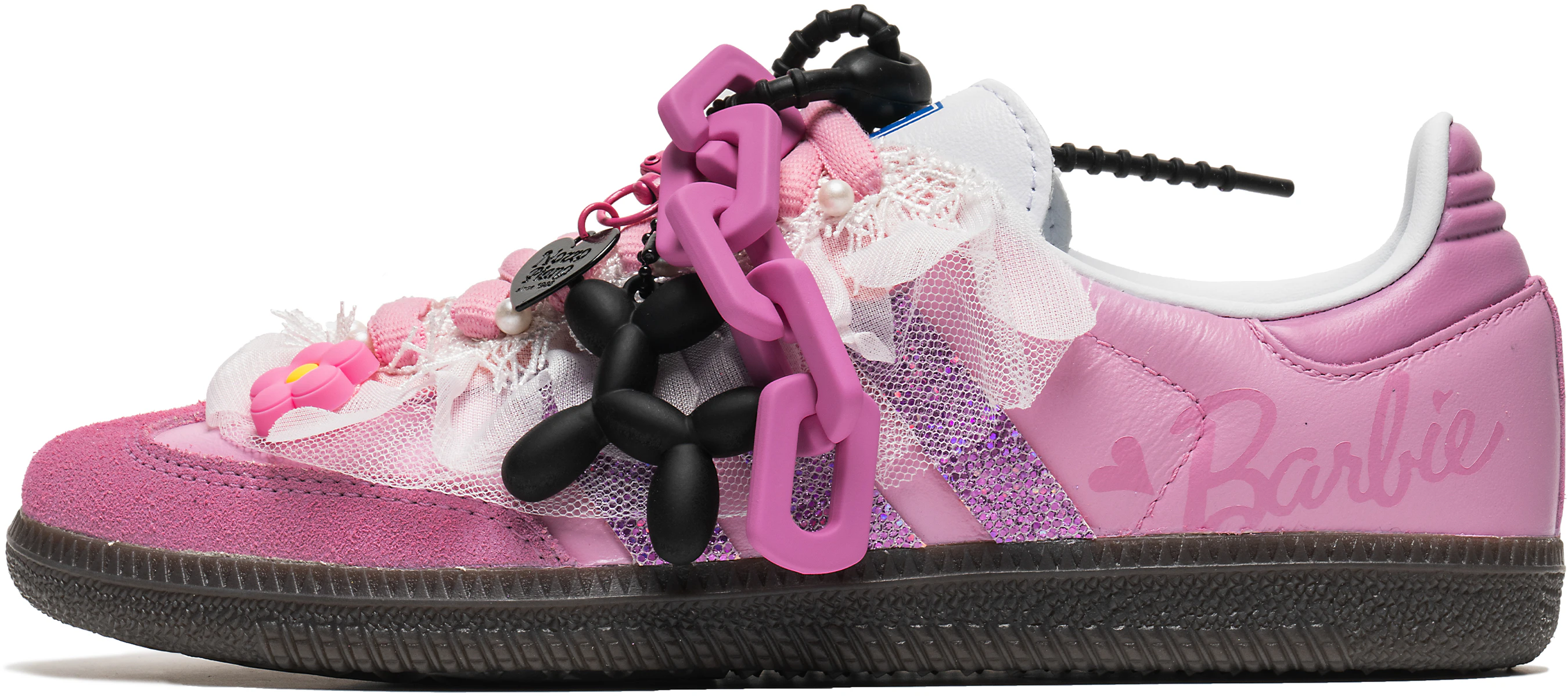 custom-shoes-women-adidas-originals-samba-pink-black-barbie-lace