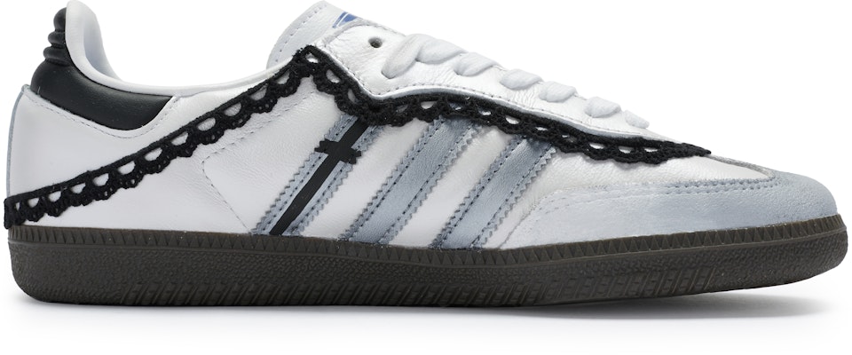 【定製球鞋】adidas originals Samba OG 811製造 少女心情急救 芭蕾 綁帶 低筒 板鞋 女款 白銀黑 Order 【定製球鞋】adidas originals Samba OG 811製造 少女心情急救 芭蕾 綁帶 低筒 板鞋 女款 白銀黑